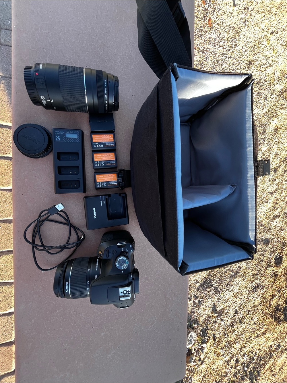 Canon rebel t7 excellent condition with accessories